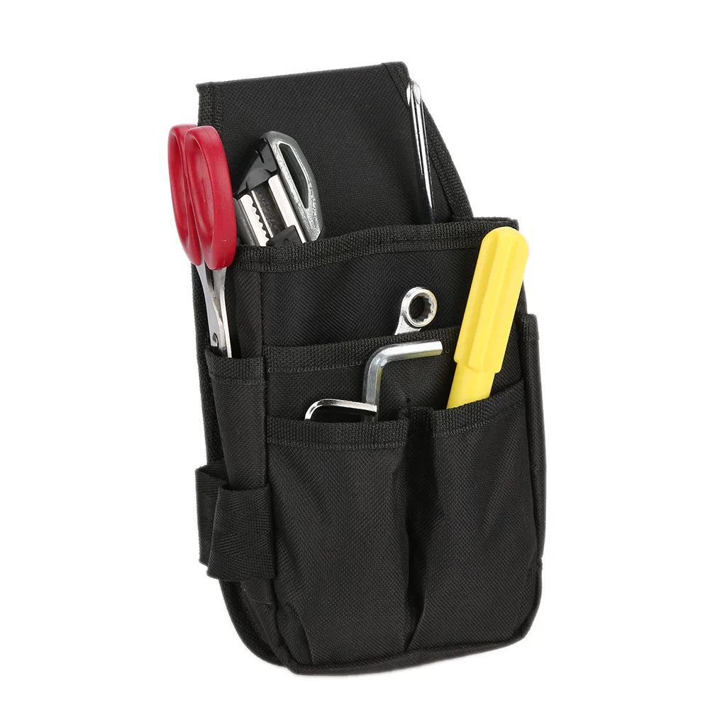 Portable Electrician Tool Waist Bag with Multiple Pockets Hardware Tools Pouch Bag Made Of 600D Polyester