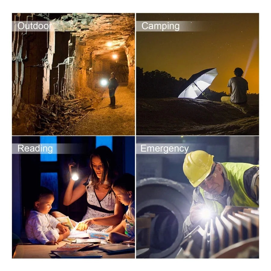 Mini Flashlight Portable Emergency Light Pocket-sized LED Flashlights Small Torch Penlight Mini Lantern for Multipurpose