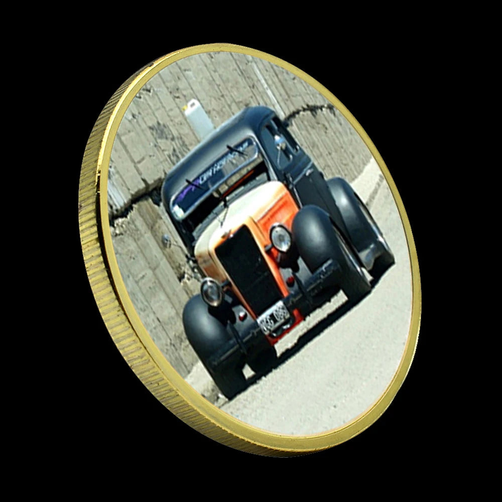 Classic Cars Gold/silver Challenge Coins Vintage Luxury Car Challenge Medals Rider's Best Collection Men's Holiday Gifts