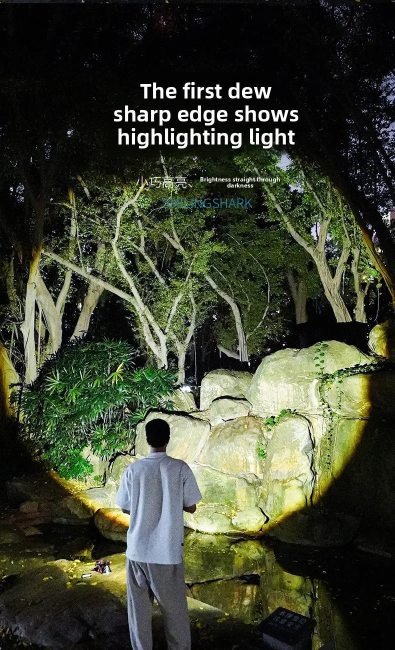 Focusable Mini Flashlight High Lumens LED Pocket Light with Smooth Zoom Perfect  EDC  Camping  Car Repair