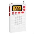 Portable Radio Mini FM Weather Radio Pocket Radio Player LCD Screen Digital Radio Long Distance Best Reception H8WD