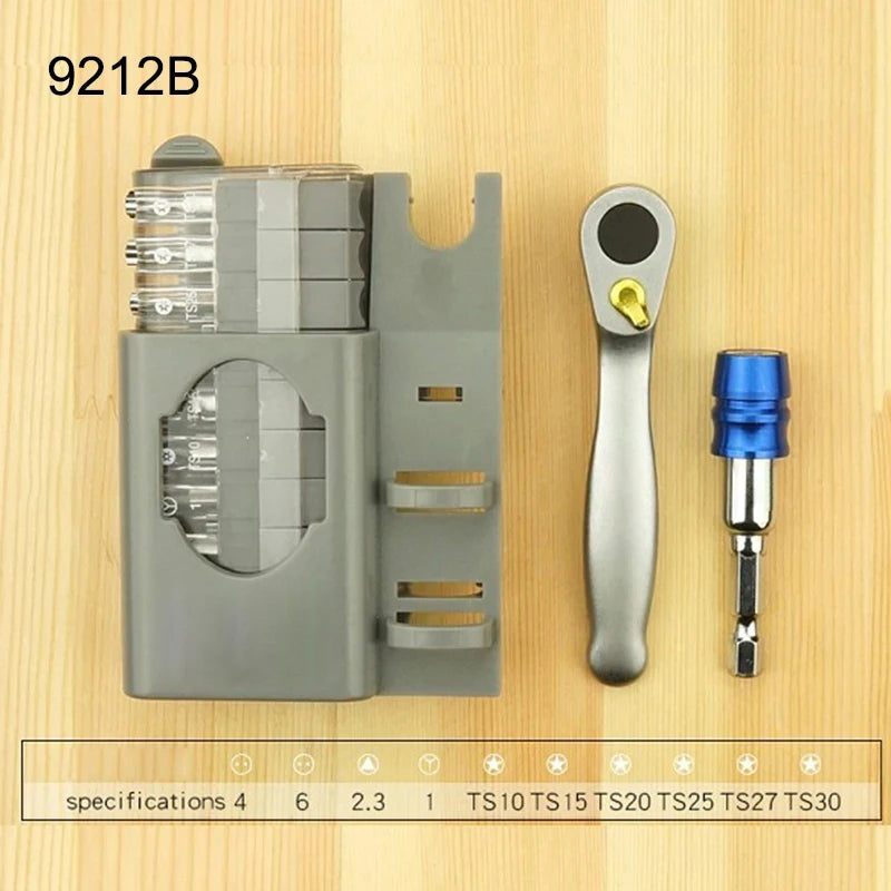 Mini Ratchet wrench screwdriver bit set Multifunctional Special shaped slotted phillips screwdriver hand tools