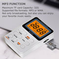 Rysamton Portable Radio, AM/FM Pocket Radio with Rechargeable Battery, Best Reception,Large Digital Displays, Earphone Included