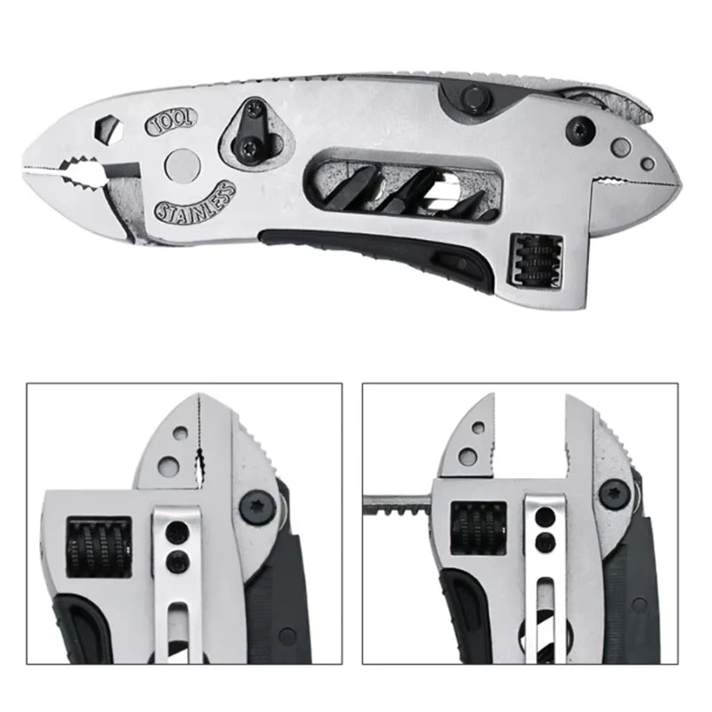 Multitool Pliers Pocket Screwdriver Set Kit Adjustable Wrench Jaw Spanner Repair Survival Hand Outdoor Multi Mini Screwdriver