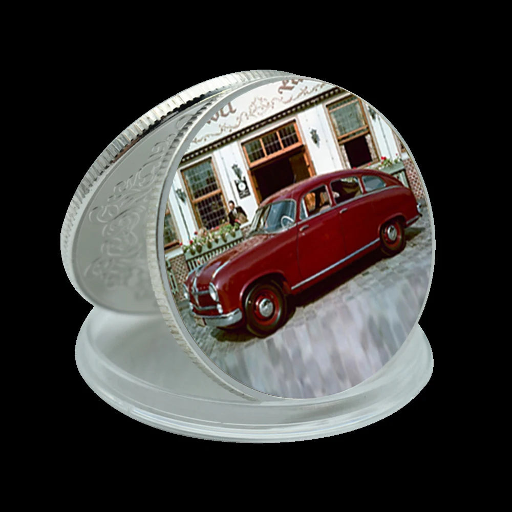 Classic Cars Gold/silver Challenge Coins Vintage Luxury Car Challenge Medals Rider's Best Collection Men's Holiday Gifts