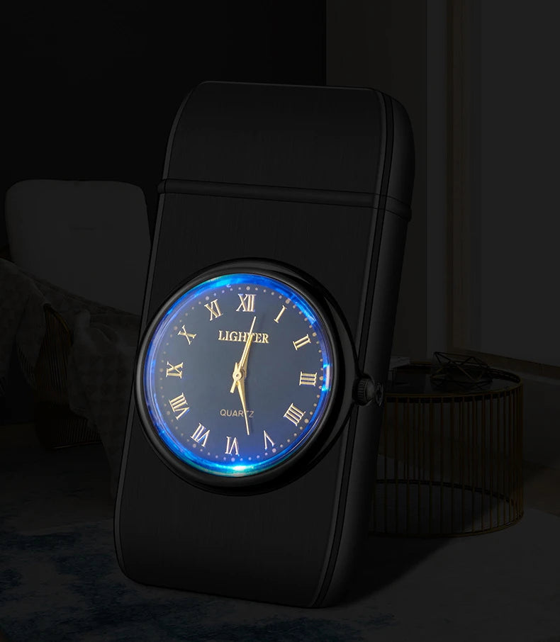 Unusual Metal Watch Gas Lighters Butane Windproof Lighters Turbo Lighters Gifts Gadgets Cigarette Lighters for Men