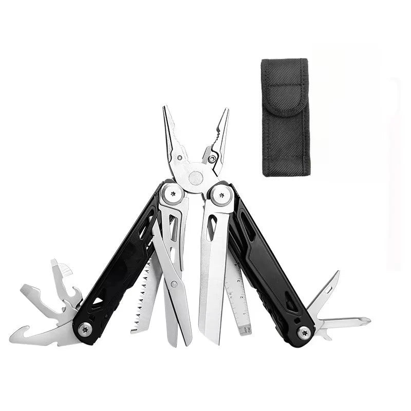 28 in 1 Outdoor All Steel Folding Tool Pliers Camping Equipment EDC Pocket Tool Multifunctional Pliers Screwdriver Scissors