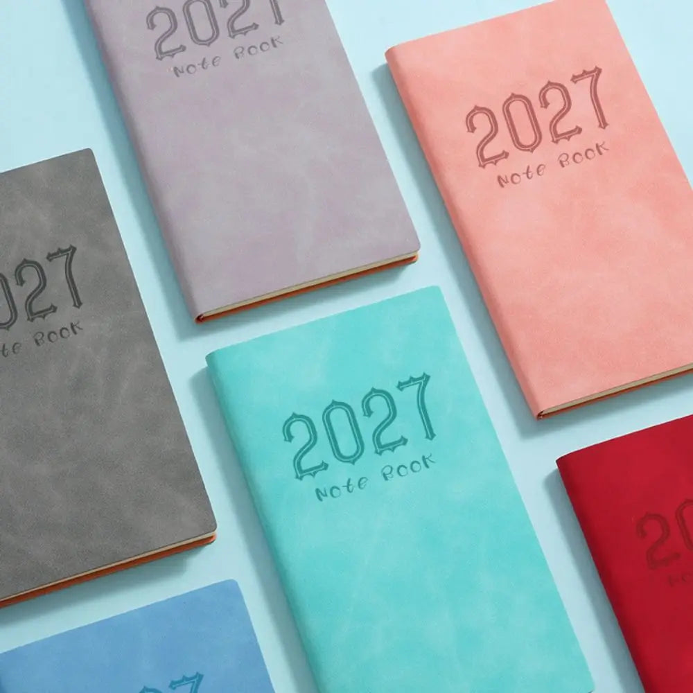 Pocket Design 2027 A6 Planner Notebook Portable Lightweight Smooth Writing Surface Daily Weekly Journal Premium Thick Paper
