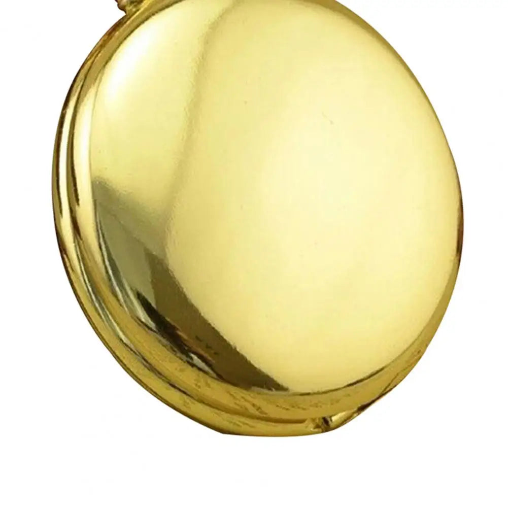 Quartz Pocket Watch Fob Chain Necklace Mens Father Gifts Clock Classic Smooth Vintage Pocket Watch Necklace Pendant Pocket Watch