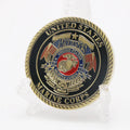 United States Marine Corps USMC Souvenir Semper Fidelis Military Coin Navy Coin Collection Copper Plated Commemorative Coin