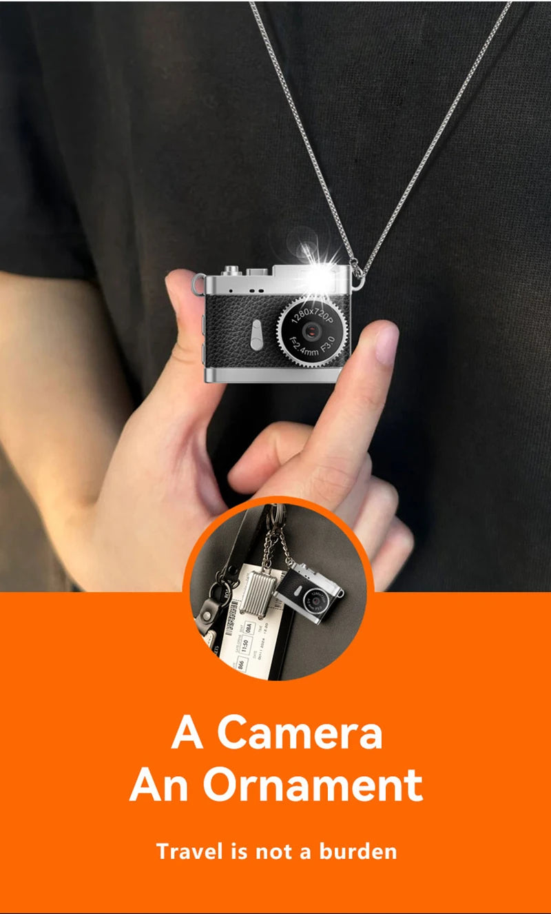 Mini 1080P HD Retro Digital Camera Pocket Cameras Photography Travel Selfie Entry-Level Small Mini Camera Compact Camcorder