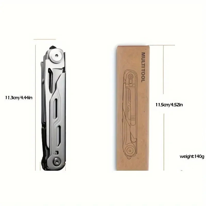 9-in-1 Multitool Pocket Mini EDC Tooll Pocket Knife - Foldable for Lightweight Portable Tool for Camping and Household Use