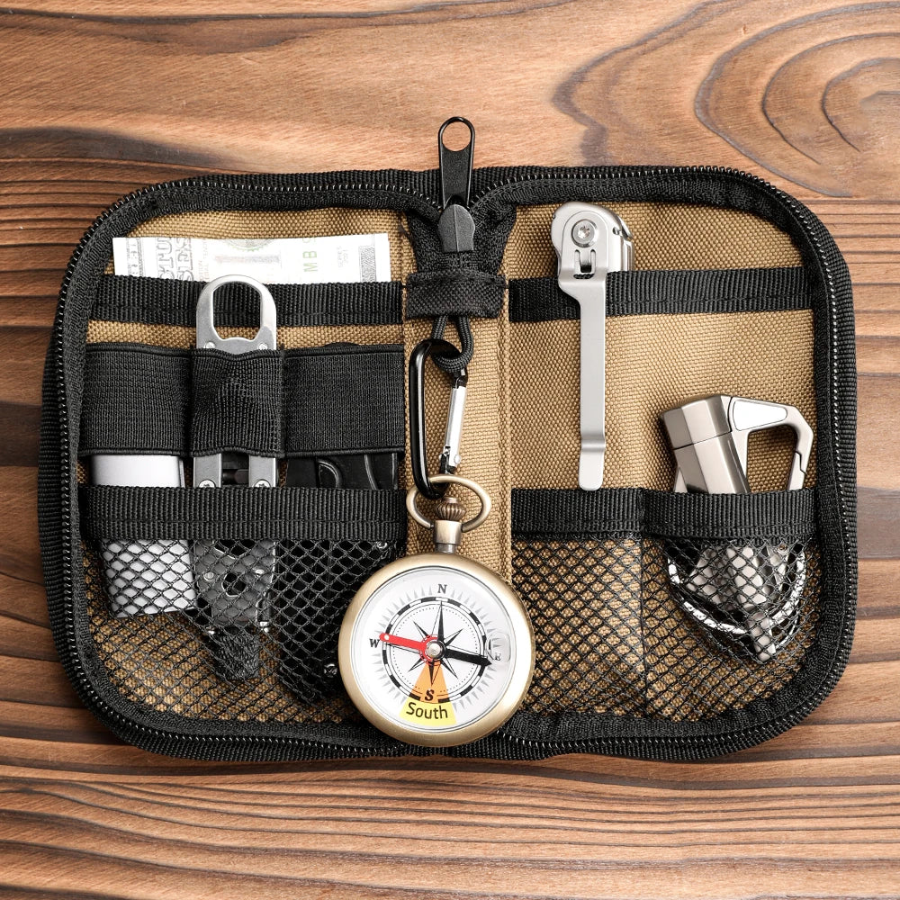 Kosibate EDC Pouch Small Pocket Tool Pouch Organizer for Men Tool Pocket Storage EDC Gears