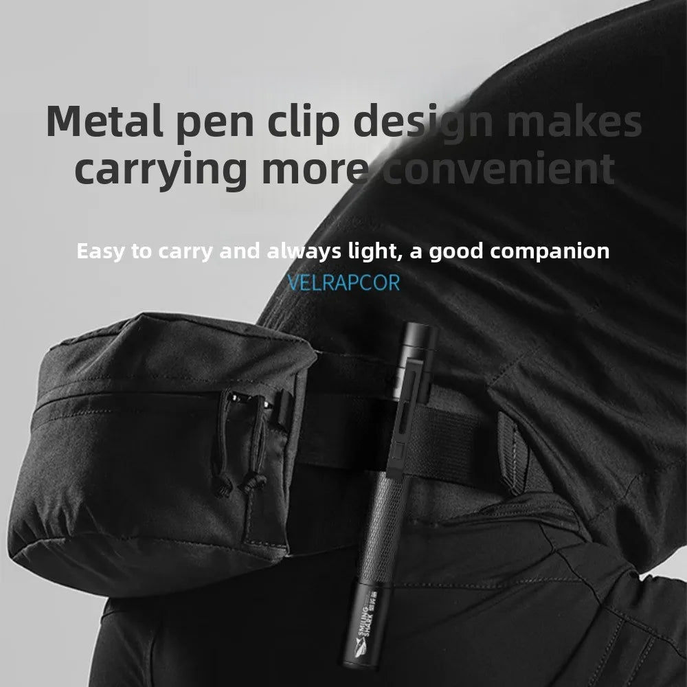 Focusable Mini Flashlight High Lumens LED Pocket Light with Smooth Zoom Perfect  EDC  Camping  Car Repair