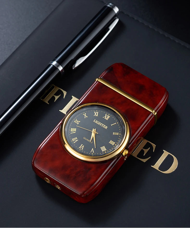 Unusual Metal Watch Gas Lighters Butane Windproof Lighters Turbo Lighters Gifts Gadgets Cigarette Lighters for Men