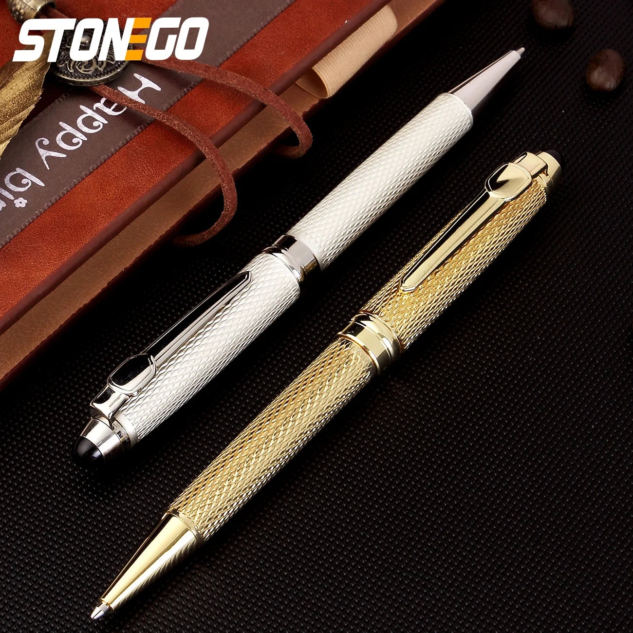 Ballpoint Pens Housing Retractable Ball Point Pen Smooth Writing Roller Ball Pen Elegant Signature Pen Gift Pens for Men Women