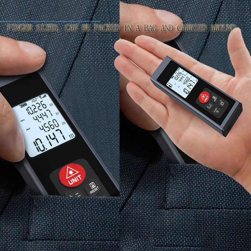Laser rangefinder, aluminum alloy shell, USB charging, multiple measurement modes, 262FT/328FT distance with angle function