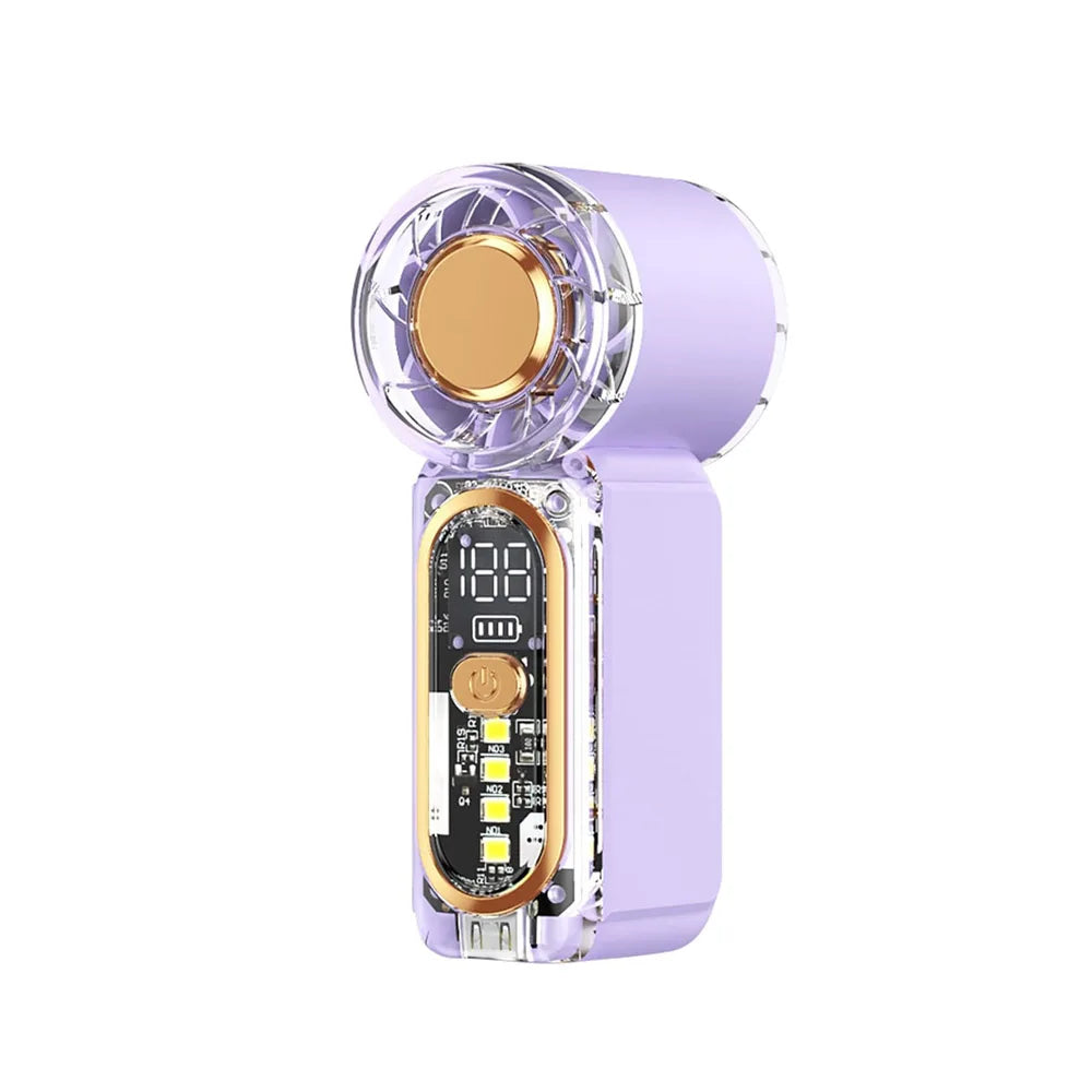 Mini Handheld Fan Type-c Rechangable Mini Personal Pocket Fans， Ultra-quiet Small Electric Fan for Travel/summer/concerts