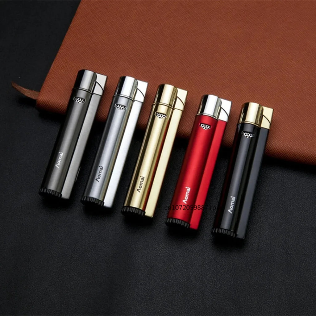 Metal Jet Welding Torch Lighters Butane Gas Turbo Windproof Lighters Cigar Cigarette Lighters Men's Gifts Outdoor Ignition Tools