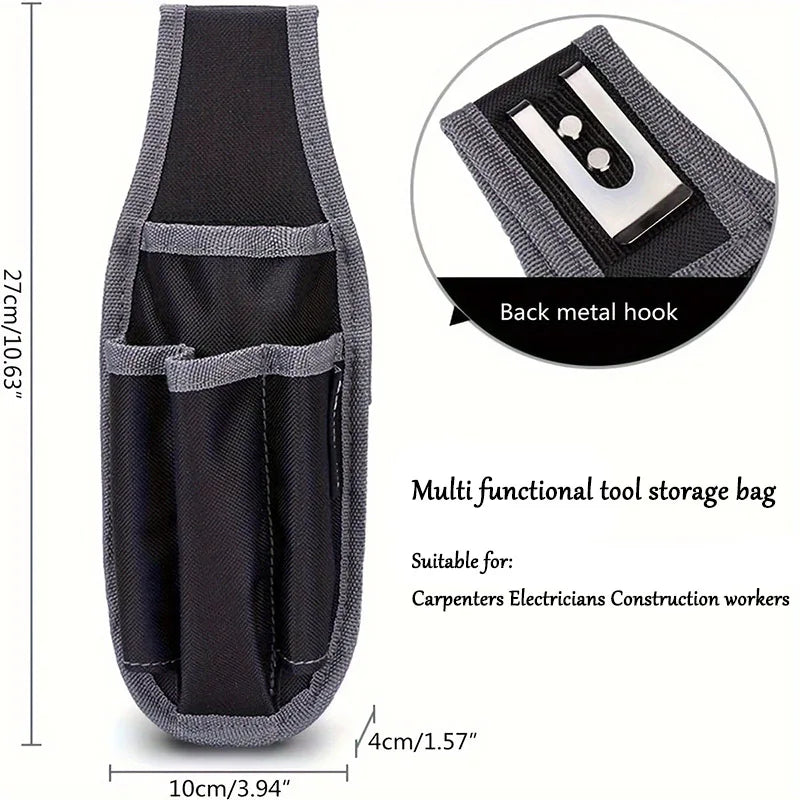 Small Portable Hip Tool Bags Waist Gadget Pouch Electrician Hardware Tools Multifunction Toolkit Waist Bag for Daily Carrying
