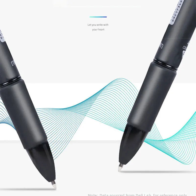 Deli Multi color Ballpoint Pen  Four color Ink Pen Color Atomic Pen Multi functional for Taking Notes and Marking Black Blue Red