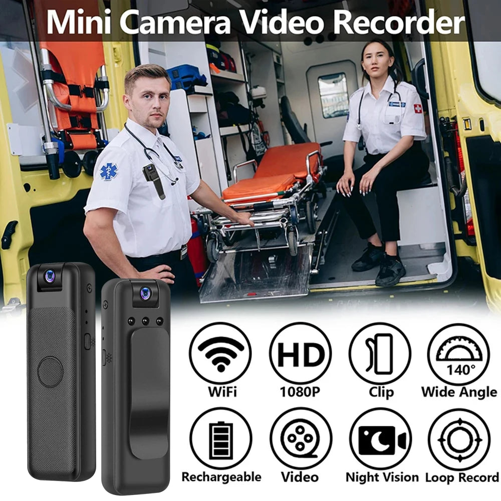 M8 HD 1080P Mini Camera Portable Small Digital Video Recorder Police Body Cam  Infrared Night Vision Camcorder Sports DV