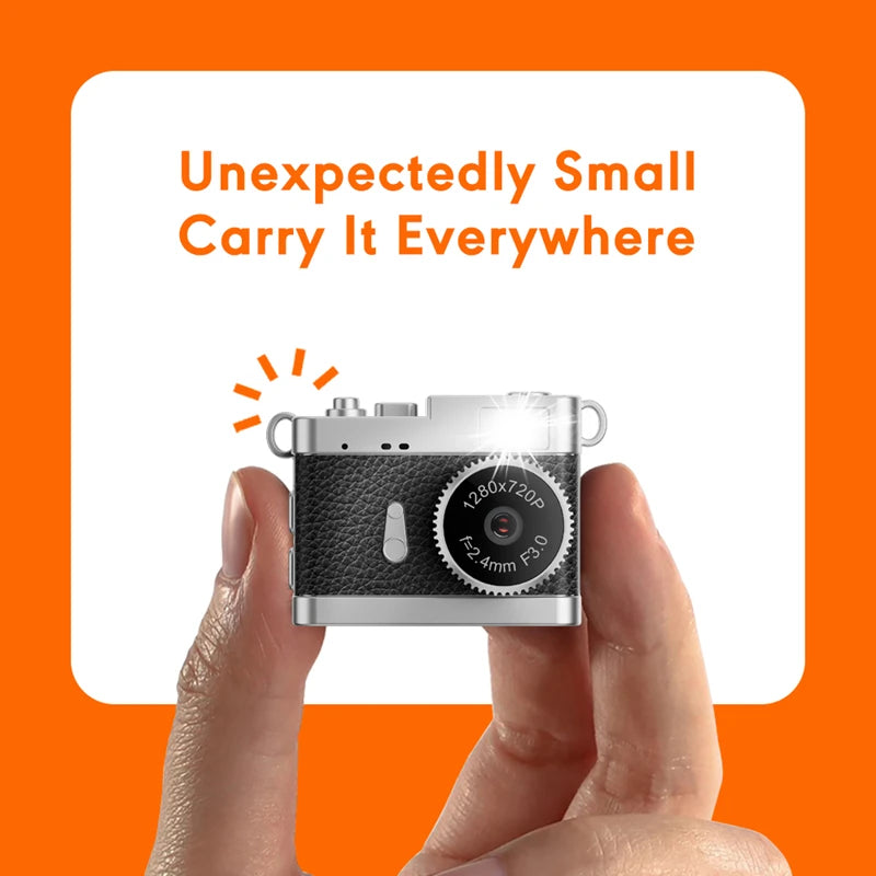 Mini 1080P HD Retro Digital Camera Pocket Cameras Photography Travel Selfie Entry-Level Small Mini Camera Compact Camcorder