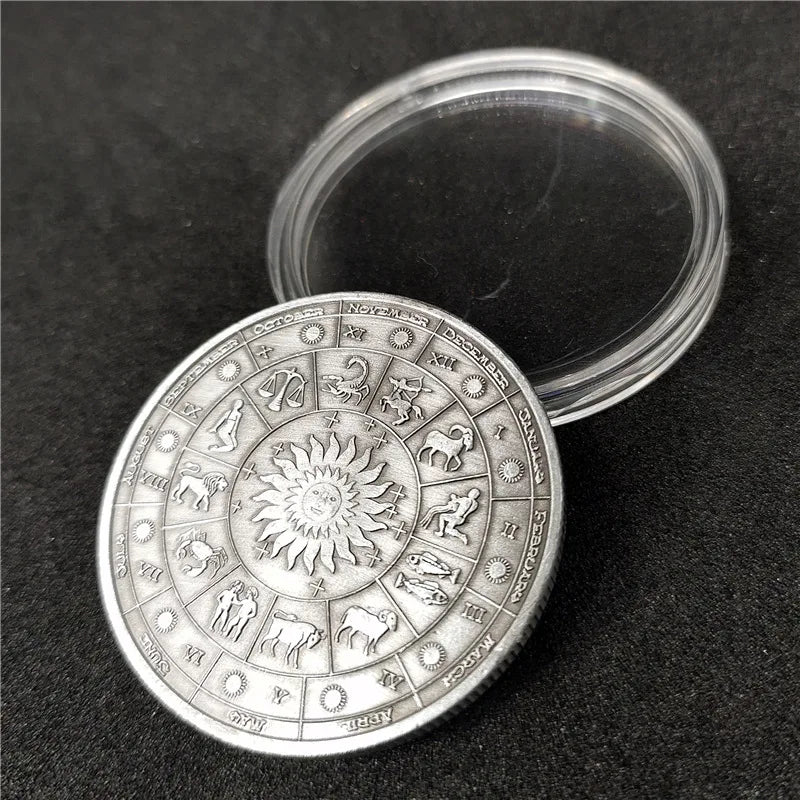 Constellation Coins Twelve Constellations Commemorative Coins Lucky Goddess Guardian Coins