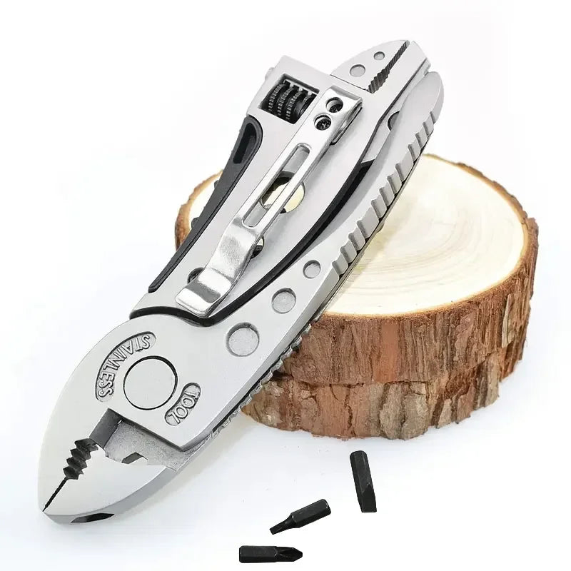 Portable Pliers Pocket Screwdriver Set - Accessories for Handyman,Adjustable Wrench,Screwdriver,Pliers,Knife Compact,Multitool