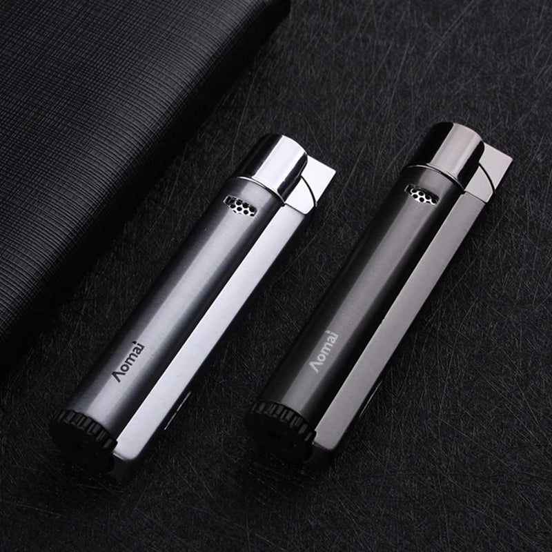 Metal Jet Welding Torch Lighters Butane Gas Turbo Windproof Lighters Cigar Cigarette Lighters Men's Gifts Outdoor Ignition Tools