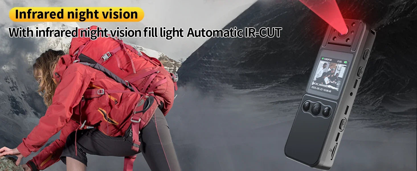 4K Mini Action Camera Outdoor Sport Portable Digital Video Recorder Worn Small Body Cam Night Vision DV Miniature Camcorder