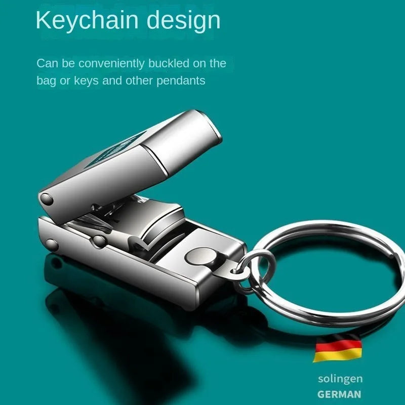 1pcs Nail Clippers Collapsible Portable Travel Fingernail Nail Scissors Cutter Stainless Steel Manicure Tools