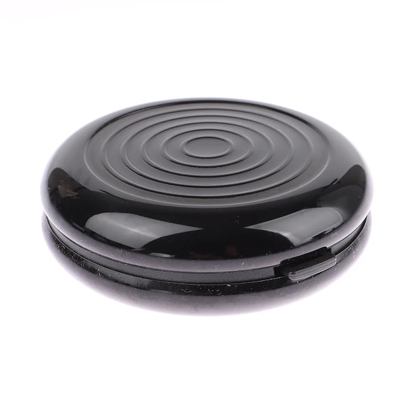 Round USD/Euro Coin Storage Box Coins Purse Aluminum Alloy Plastic Coins Dispenser Wallet Mini Money Bank