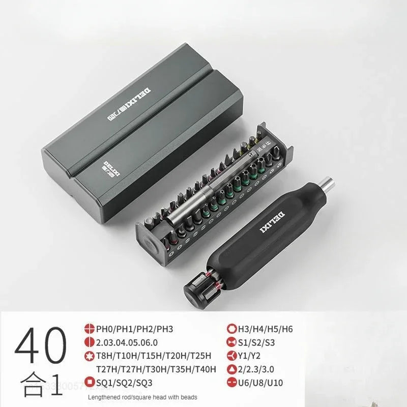 Screwdriver Kit 30 40 44 Precision Magnetic Bits Dismountable Screw Driver Set Case for Smart Home Computer Repair Tools