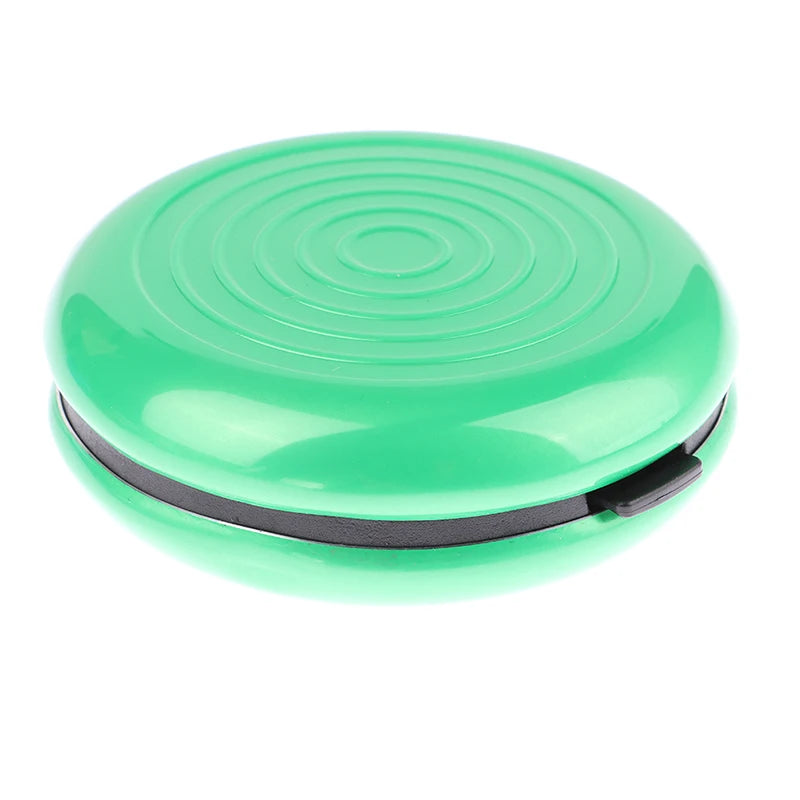 Round USD/Euro Coin Storage Box Coins Purse Aluminum Alloy Plastic Coins Dispenser Wallet Mini Money Bank