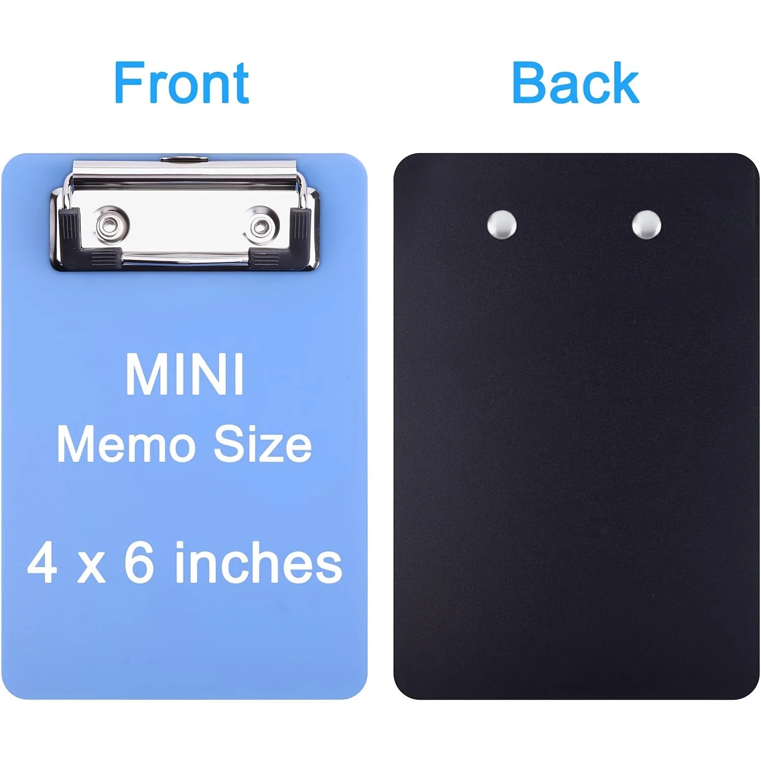 1-Pack Pocket-Sized Clipboards -  Portable, and Durable PP Material for Notes, Receipts,Compact 4x6 inches paper holder office