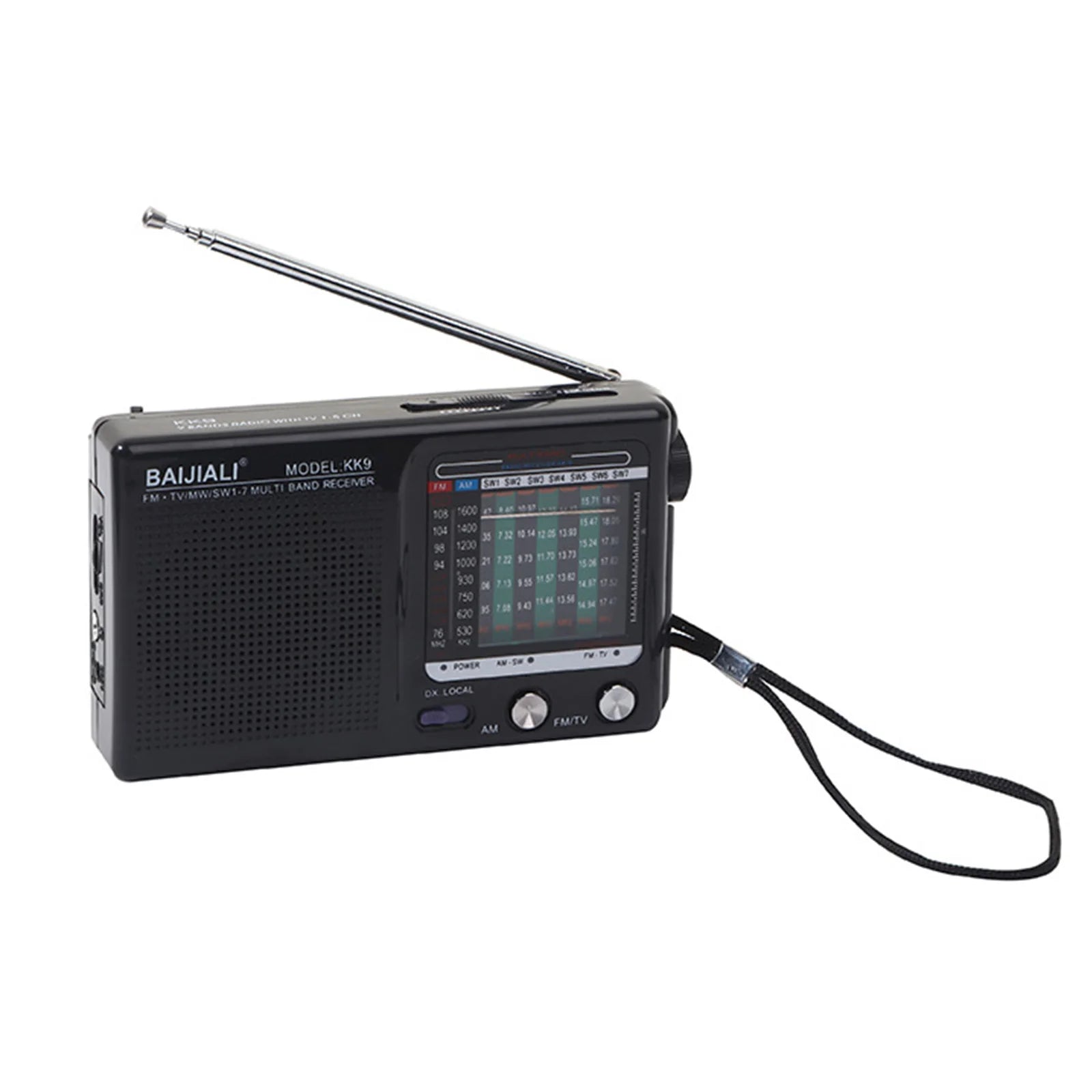 Plastic Emergency Weather Radio Full Band Portable Weather Radio SW AM FM Handheld Mini Radio Battery Powered for Indoor Outdoor