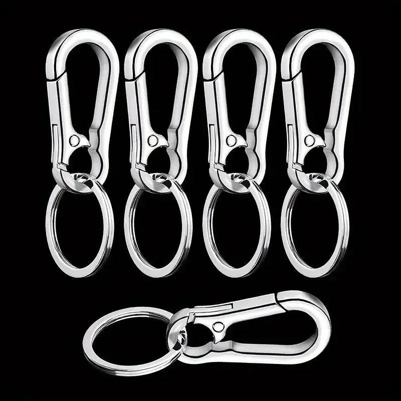 Stainless Steel Gourd Buckle Keychains 1/20PCS Climbing Hook Strong Carabiner Shape Keychain Accessories Metal Key Chain Tools