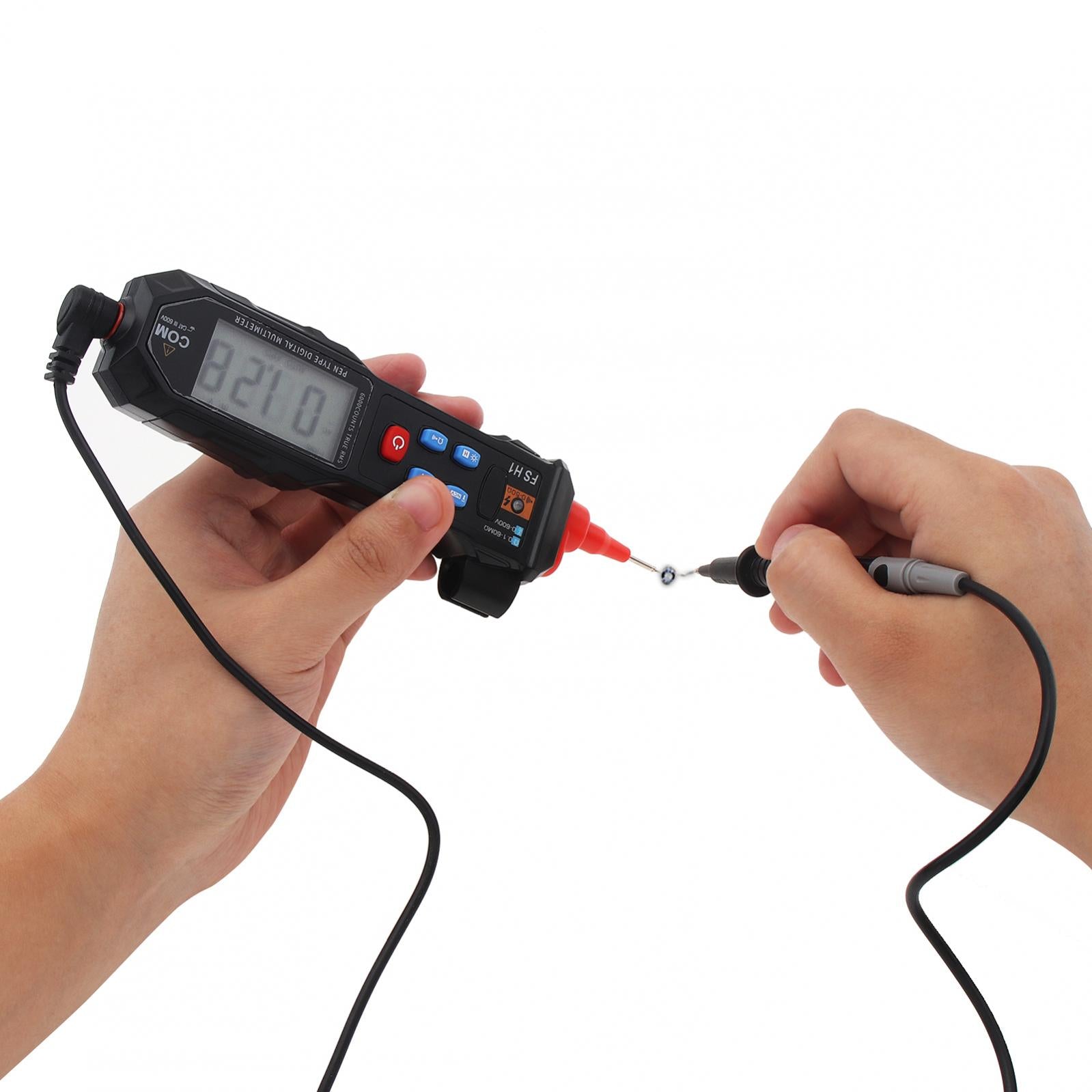 Mini Digital Multimeter Smart LCD Voltage Detector Tester Portable DC AC Voltage Ohm Continuity Hz NCV Backlight Pocket Meter