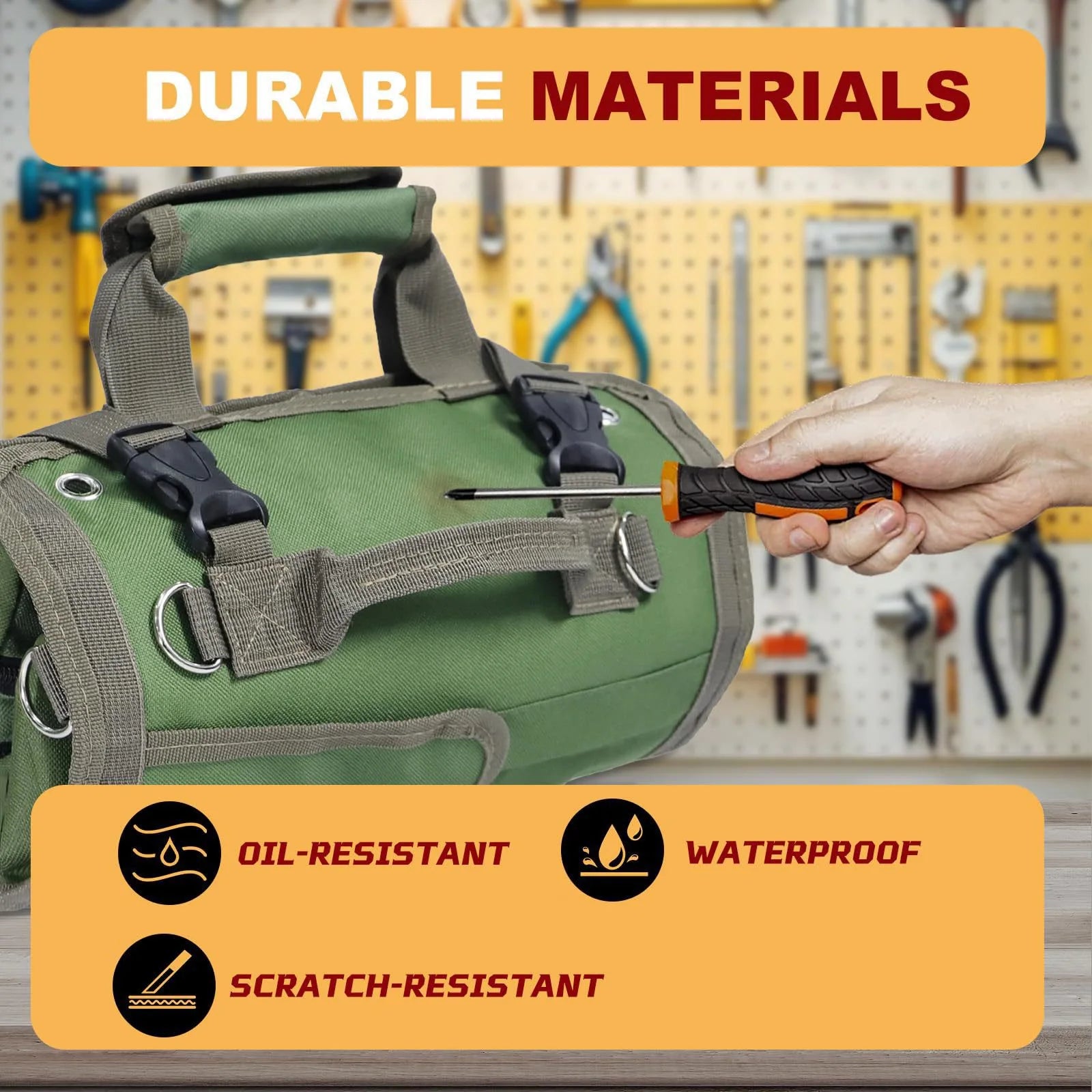 Multi-Purpose Tool Bag High Quality Professional Multi Pocket Hardware Tools Pouch Roll UP Portable Small Tools Organizer Bag