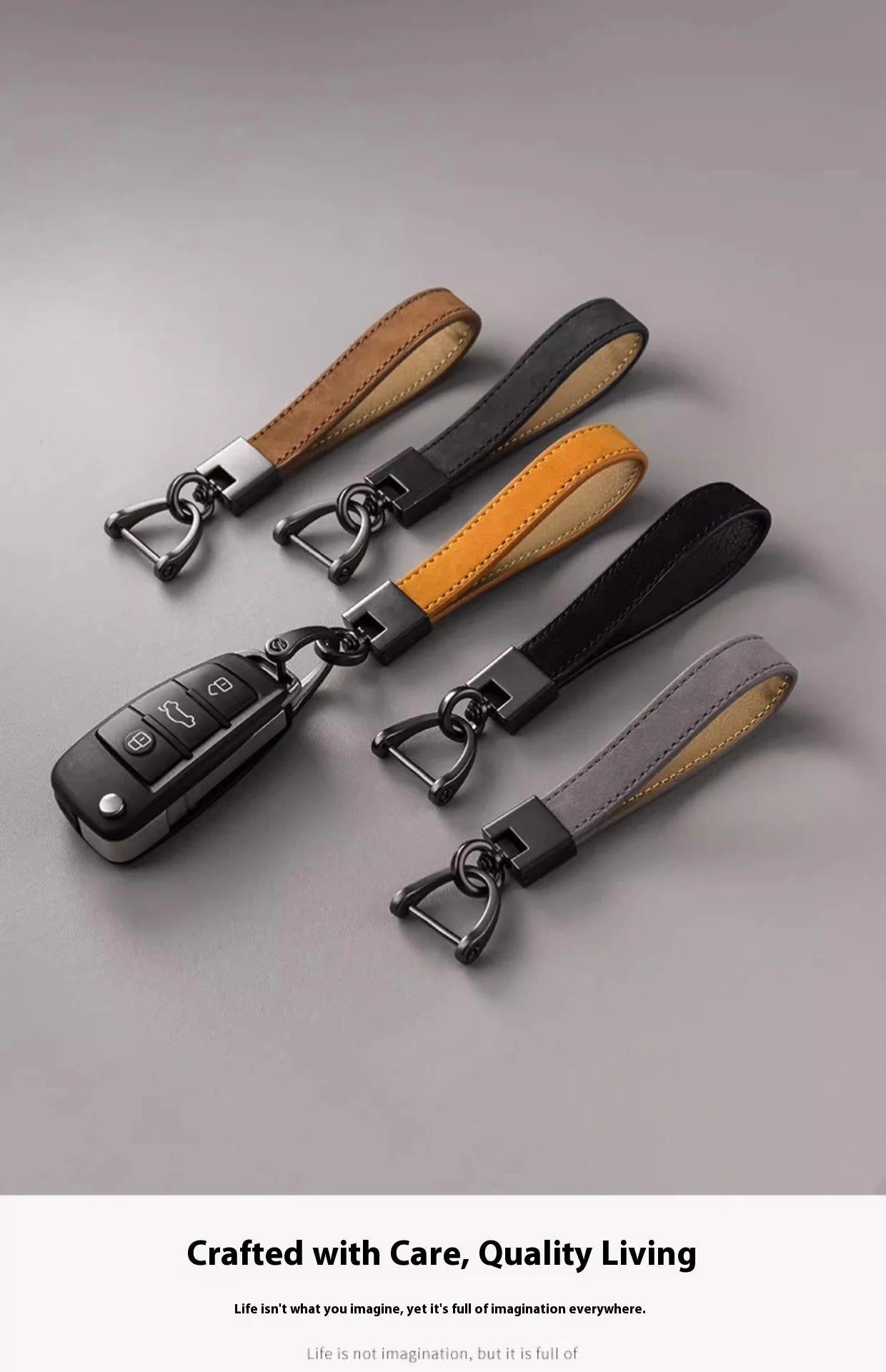 Key Chains for Men and Women Top Layer Cowhide Car Key Pendants, Genuine Leather Key Chains Gifts Business Gifts