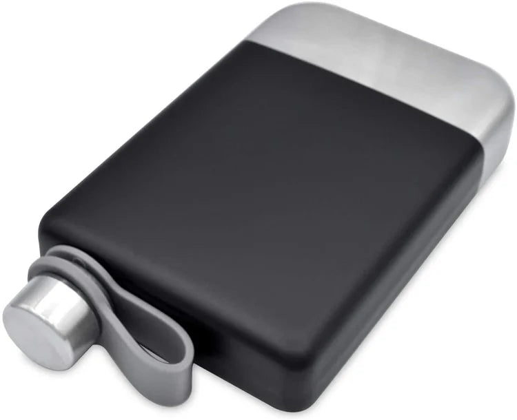 1 Set Hip Flask for Whiskey 9oz 304 Stainless Steel Hip Flask with Funnel Leakproof Camping Whiskey Flask