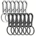 Stainless Steel Gourd Buckle Keychains 1/20PCS Climbing Hook Strong Carabiner Shape Keychain Accessories Metal Key Chain Tools