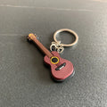 Fashion Key Chains Cute Violin Guitar Key Chains Mini Kawaii Musical Instrument Ornaments Gift for Friends Jewelry & Accessories