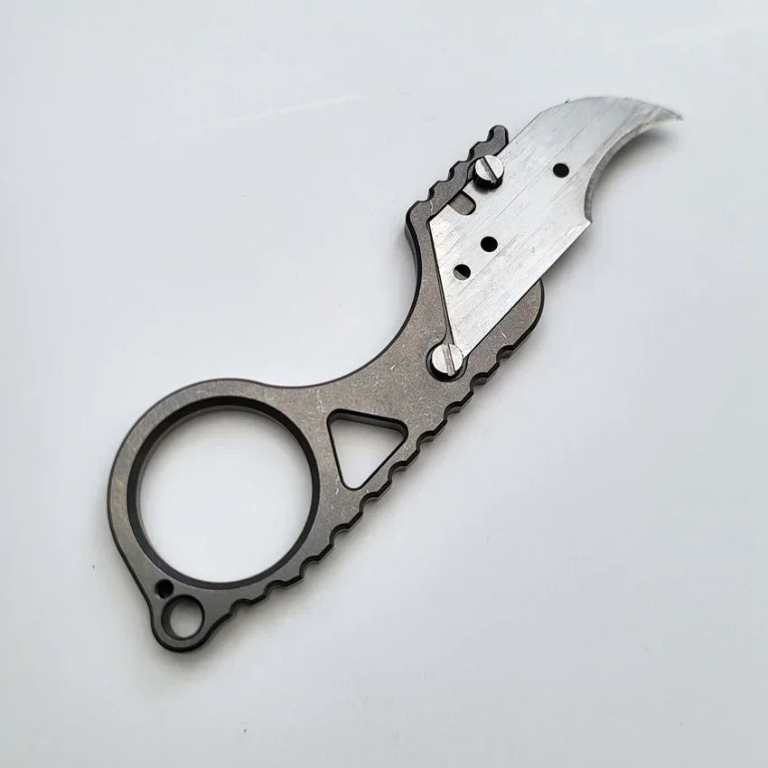 EDC Titanium Alloy Pocket Paper Cutter Knife Unpacking Pocket Outdoor Tools Mini Utlity Knife Tools