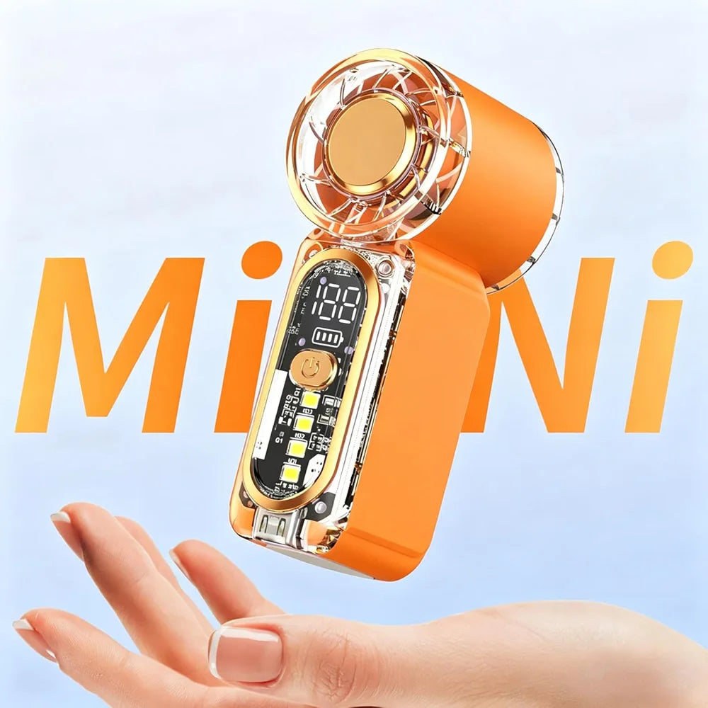 Mini Handheld Fan Type-c Rechangable Mini Personal Pocket Fans， Ultra-quiet Small Electric Fan for Travel/summer/concerts