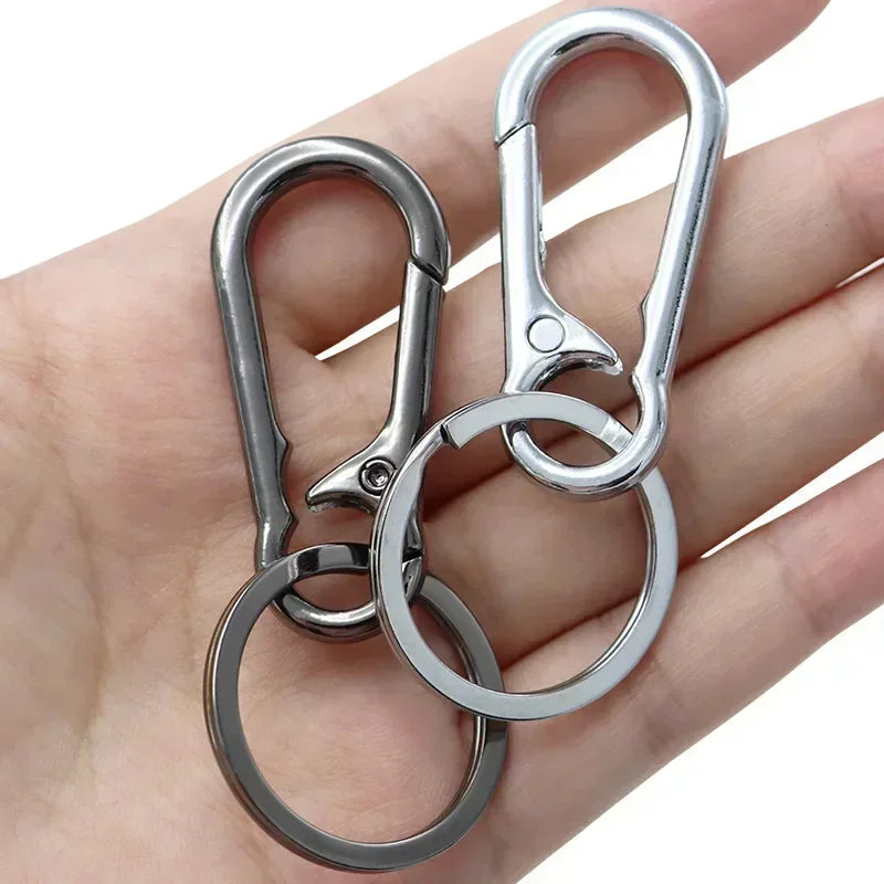 Stainless Steel Gourd Buckle Keychains 1/20PCS Climbing Hook Strong Carabiner Shape Keychain Accessories Metal Key Chain Tools