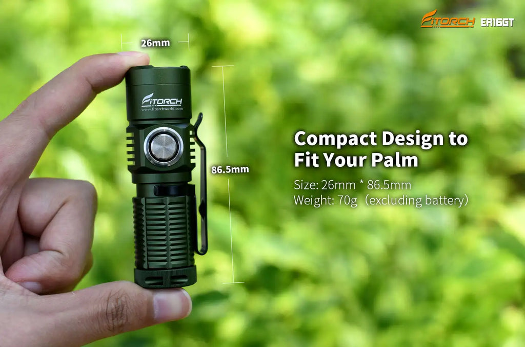 Fitorch ER16GT 1350lms Rechargeable Flashlight LED Powerful Flashlights Torch Light