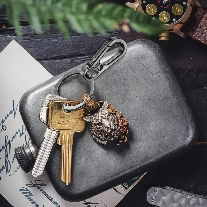 Stainless Steel Gourd Buckle Keychains 1/20PCS Climbing Hook Strong Carabiner Shape Keychain Accessories Metal Key Chain Tools