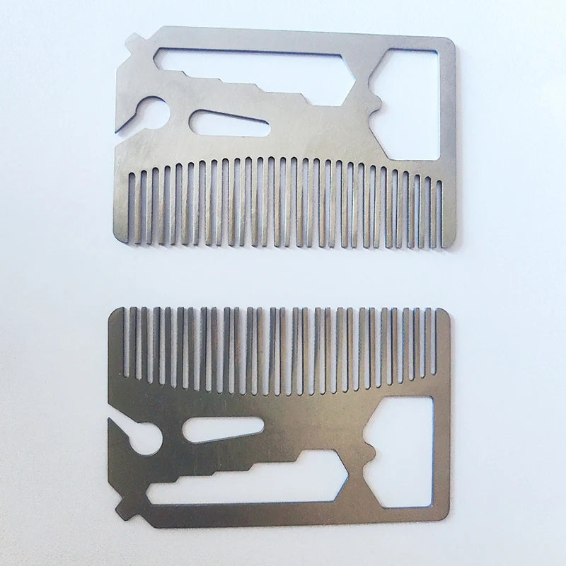 Multi-tool Card, Stainless Steel Comb, New Creative , Hairdressing Comb, Beard Comb
